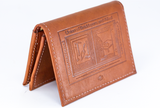 W03 - LEATHER MINI WALLET EMBOSSED W/ BAC LOGO