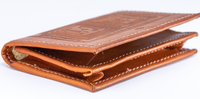 W03 - LEATHER MINI WALLET EMBOSSED W/ BAC LOGO