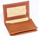 W03 - LEATHER MINI WALLET EMBOSSED W/ BAC LOGO