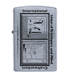 ZL1- Chrome Zippo Lighter Screened w/ IUBAC Tablet Logo